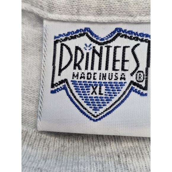 Vintage Teddy Bear Tee Shirt Love Me Tender Heart Elvis 90s Single Stitch XL USA - Picture 4 of 12